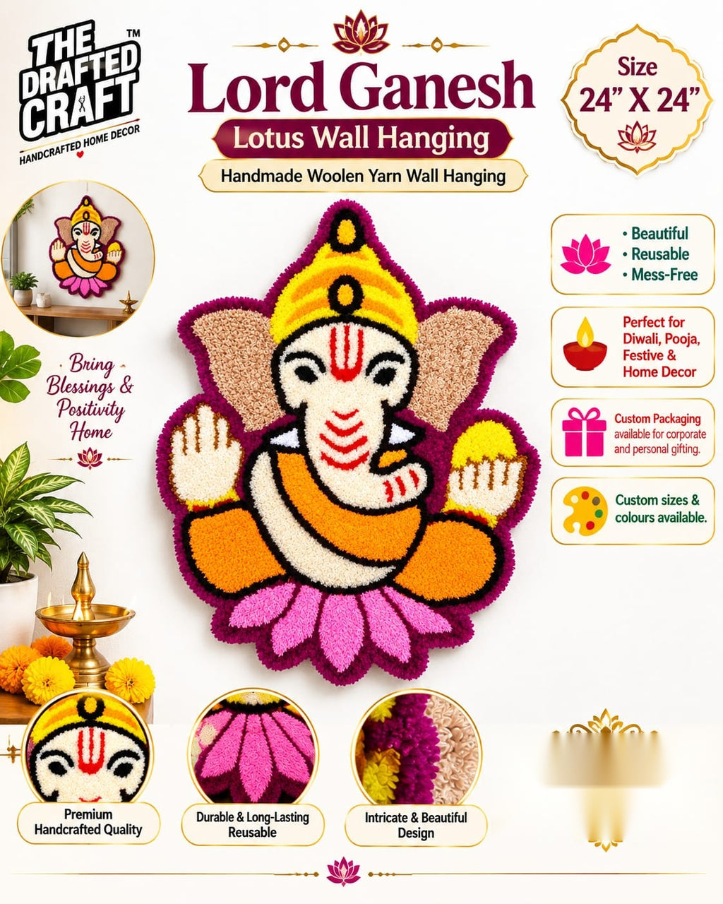 Round Chowki Cover