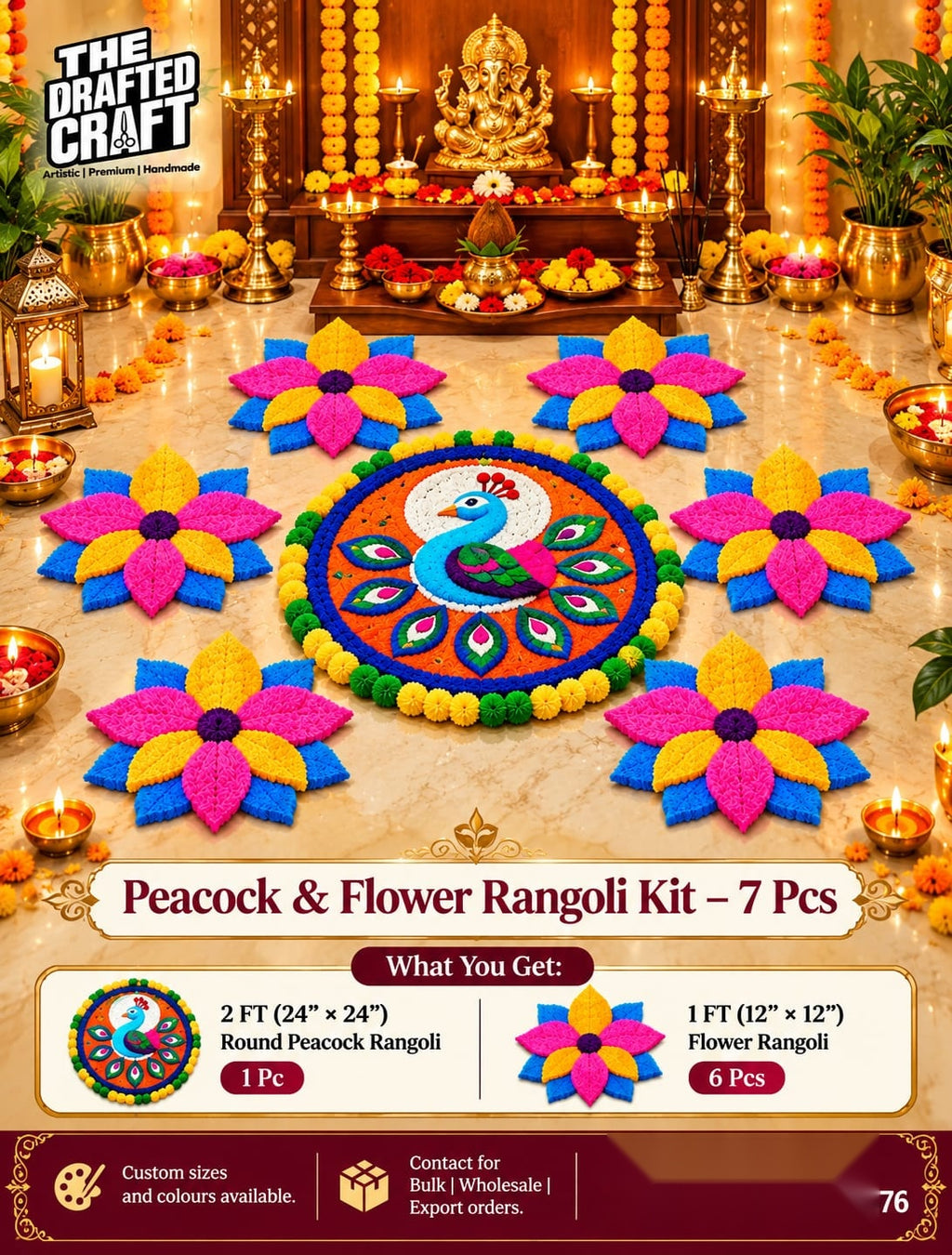Round Chowki Cover