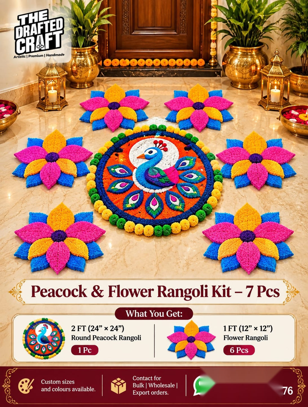 Round Chowki Cover