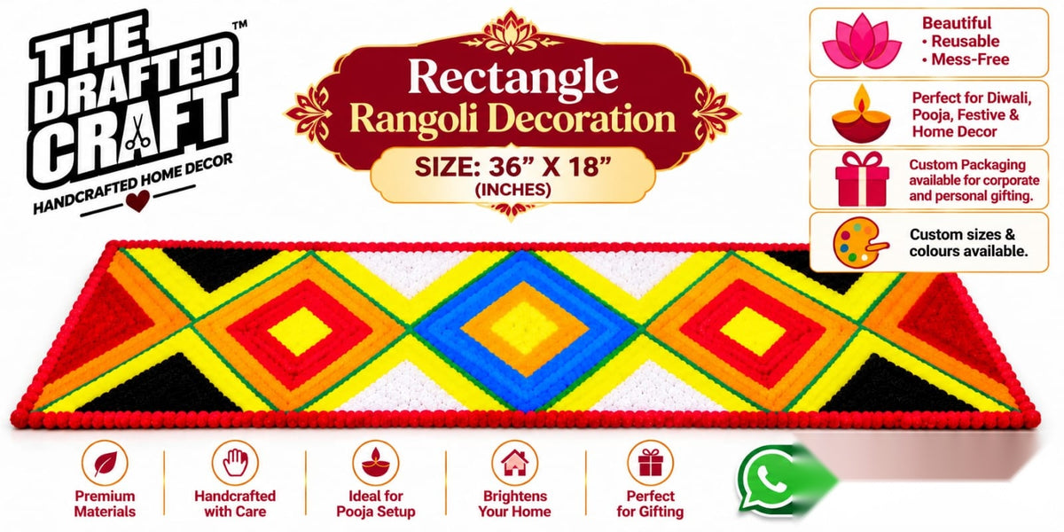 Rectangle Rangoli Decoration