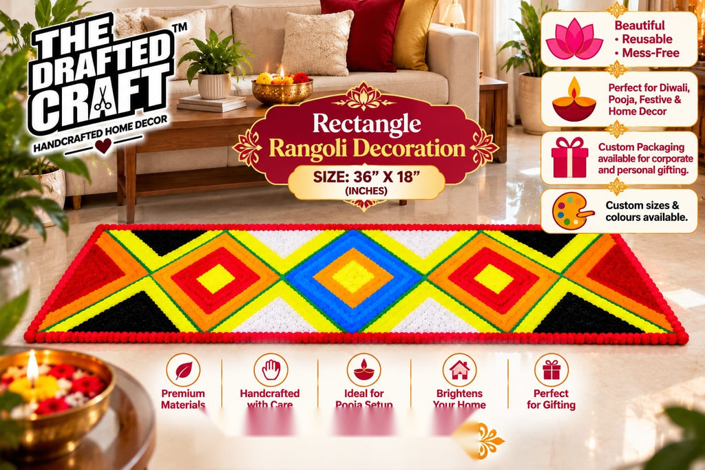 Rectangle Rangoli Decoration