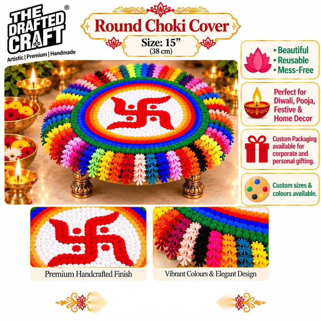 Round Chowki Cover