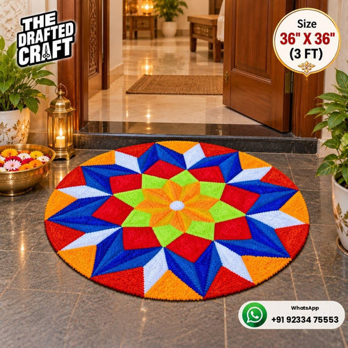 Geometrical Rangoli Decoration 3FT