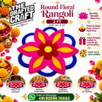 Round Floral Rangoli Decoration 2FT