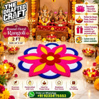 Round Floral Rangoli Decoration 2FT